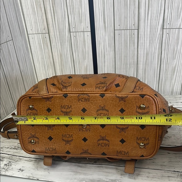 MCM Tan Monogram Tote with Versatile Straps - Picture 10 of 13